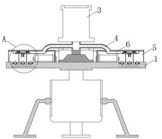 An FPC bending hot air gun preheating device