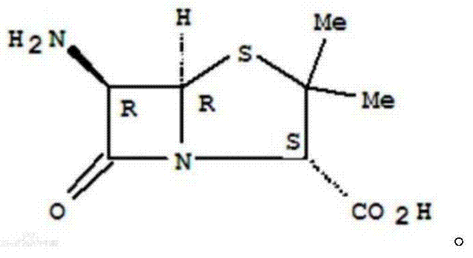 Method for continuously crystallizing 6-amino-penicillanic acid