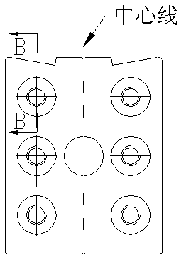 Disposable forming die for a plurality of bosses at end part