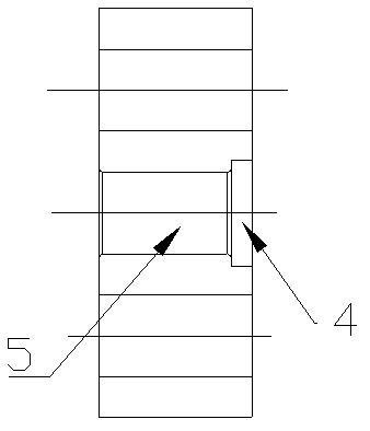 Disposable forming die for a plurality of bosses at end part