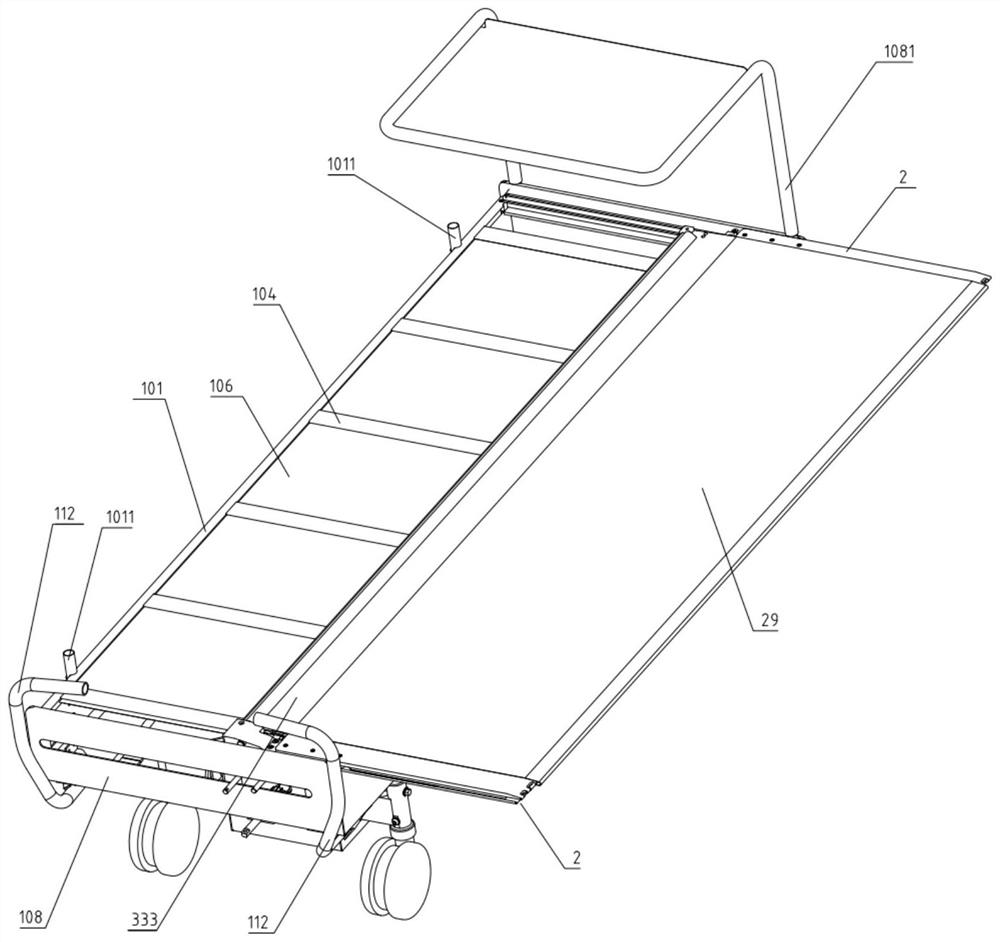 Transfer trolley for nuclear magnetic resonance room