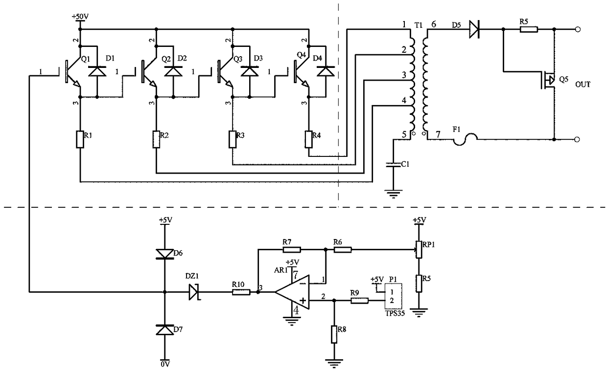 A voltage regulation circuit for an air energy water heater