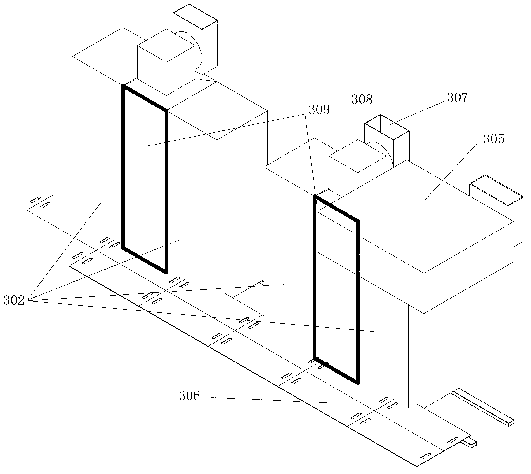 Modularized box type charging and battery swapping station