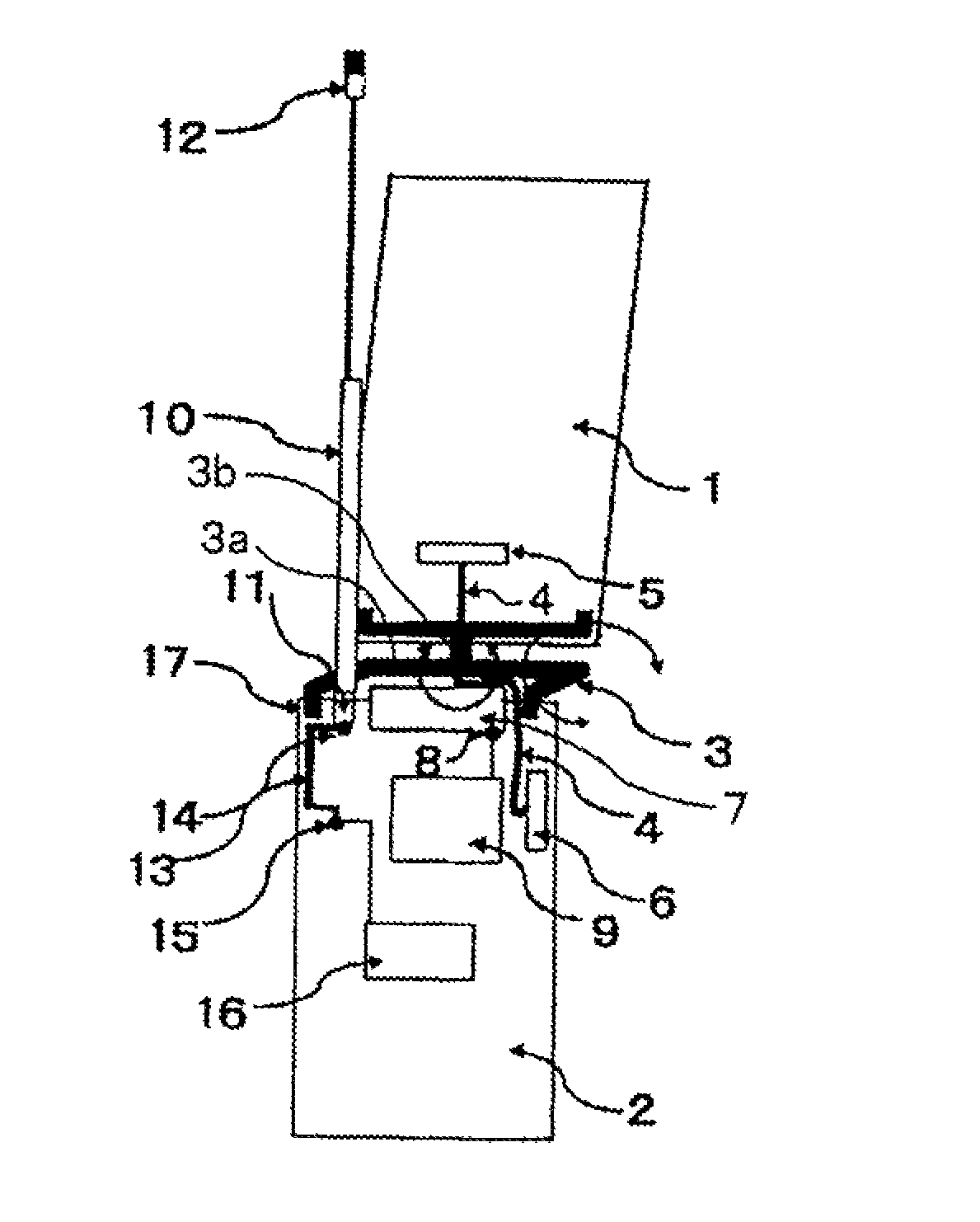 Foldable portable radio device