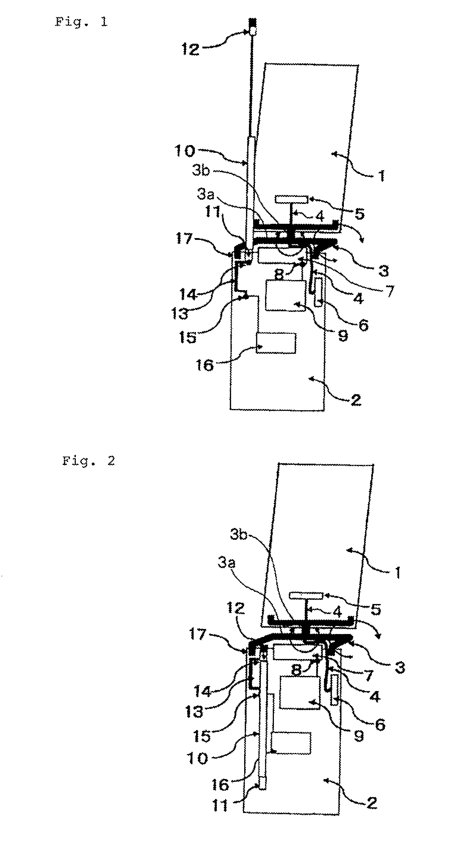 Foldable portable radio device