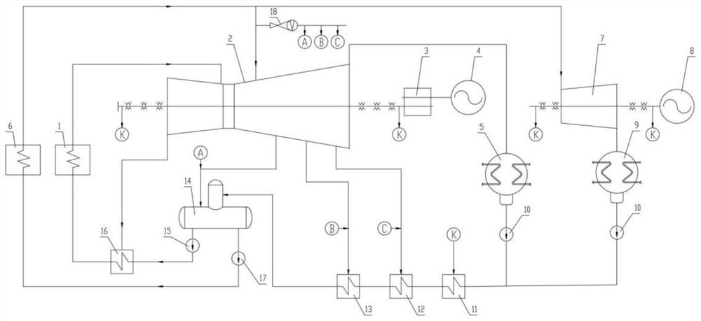 Parallel operation waste incineration power generation thermodynamic system