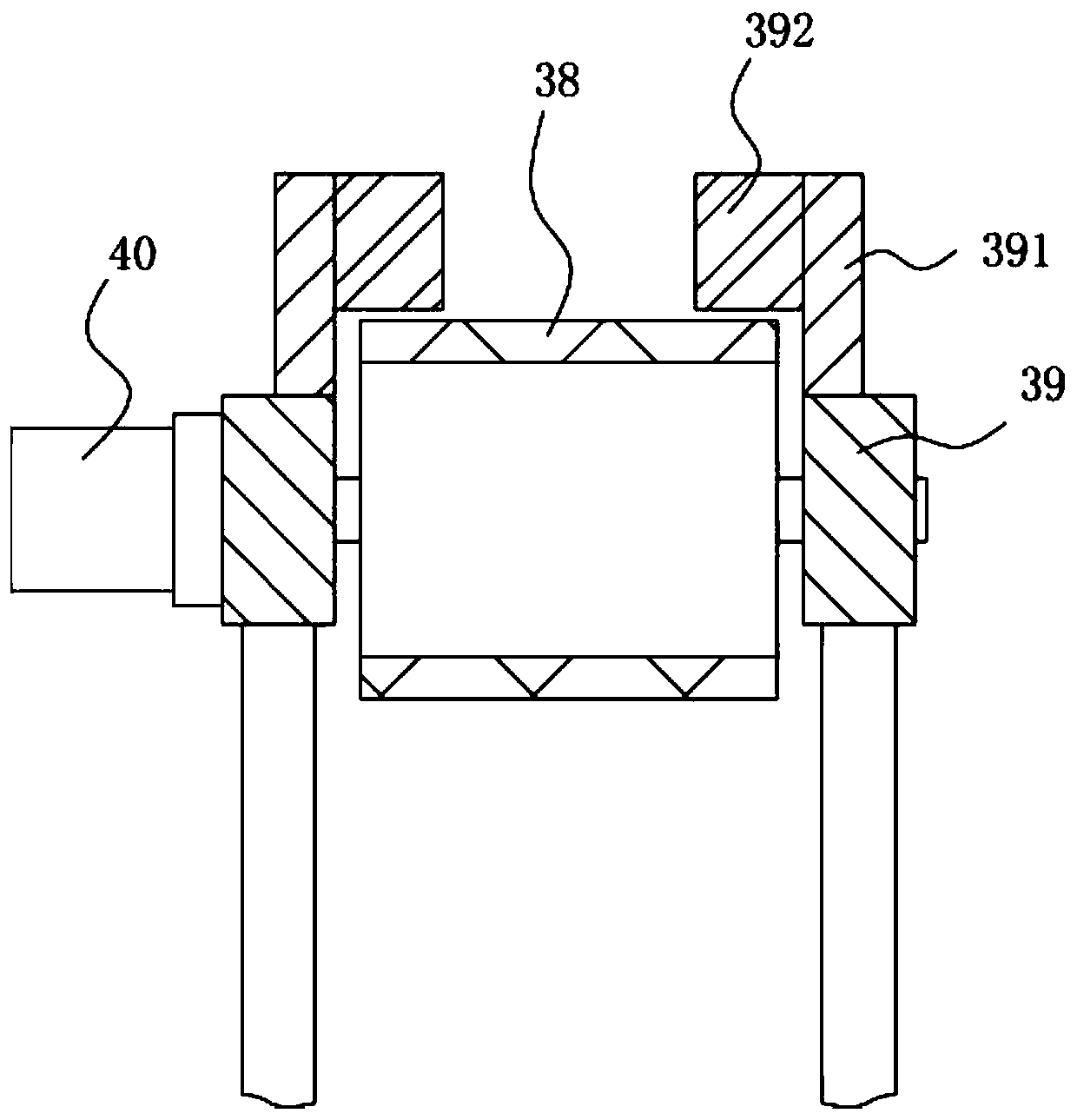 Cosmetic bottle filling conveying hoisting frame