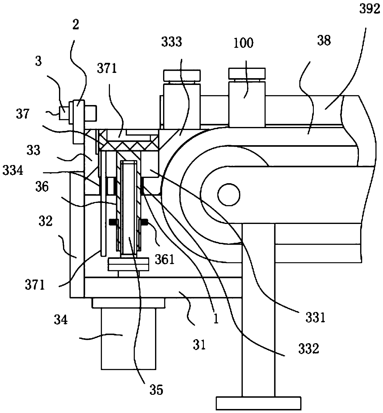 Cosmetic bottle filling conveying hoisting frame