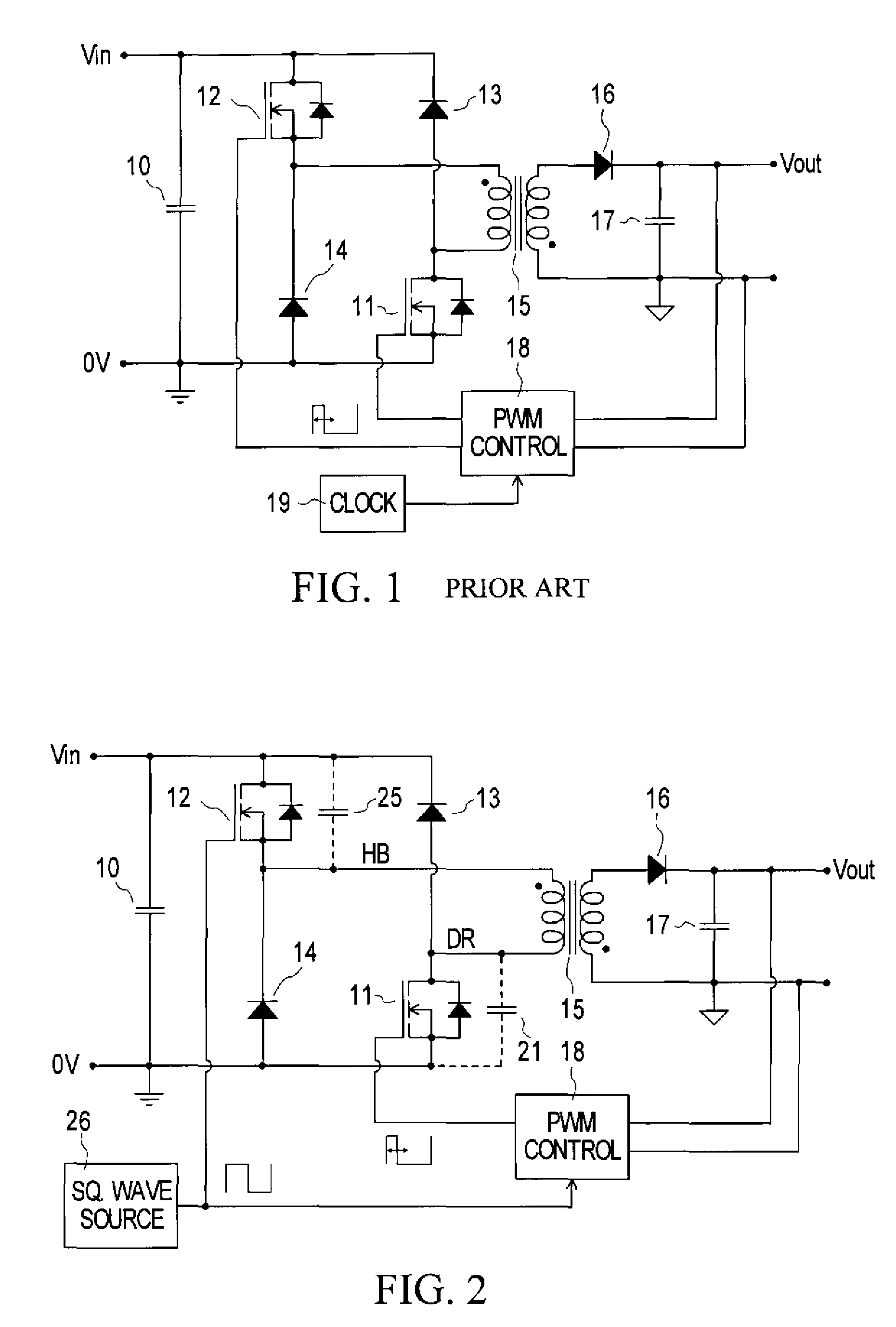 DC converters with constant and variable duty ratio switching