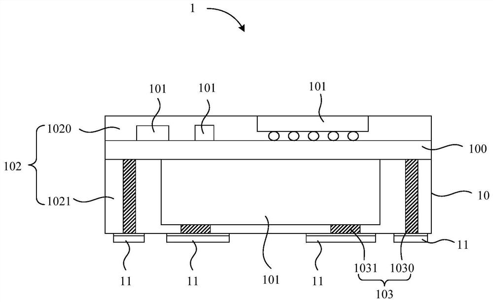 Manufacturing method of packaging structure, and packaging structure