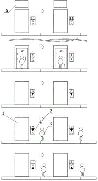 Elevator detector for rapid vertical operation of elevator