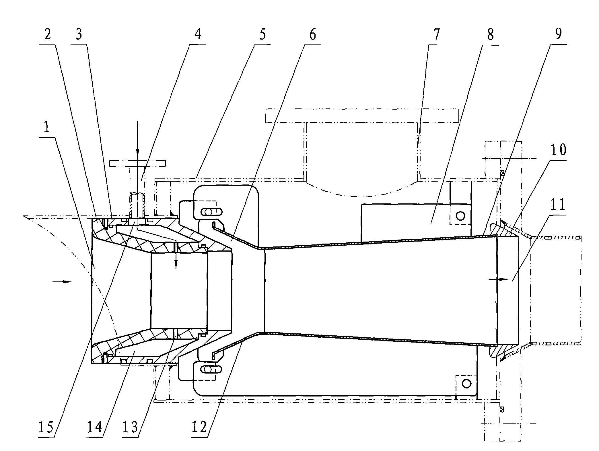 Nozzle of airflow dyeing machine