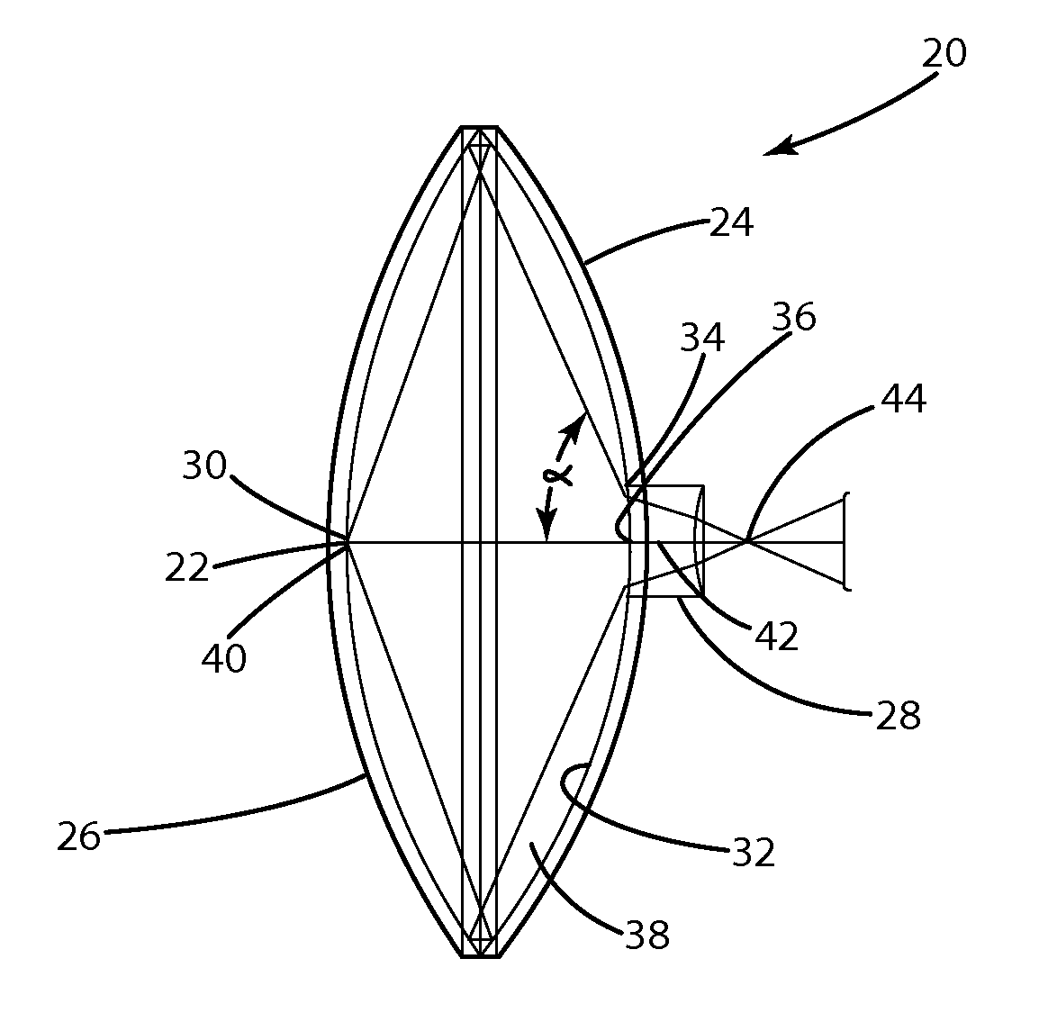 High efficiency optical coupler