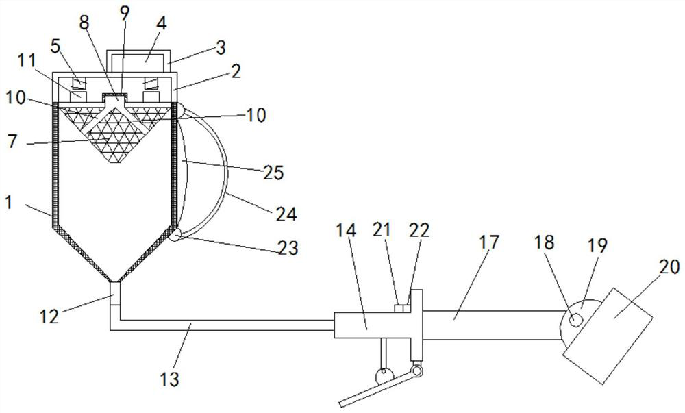 An environmentally friendly and efficient bolt coating device used in the field of steel structure construction