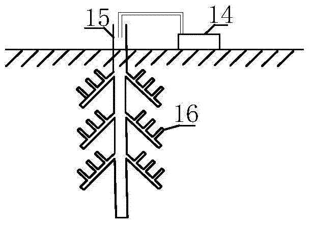 Device and method for repairing contaminated soil through combination of focusing type hierarchical electric method and injected solution