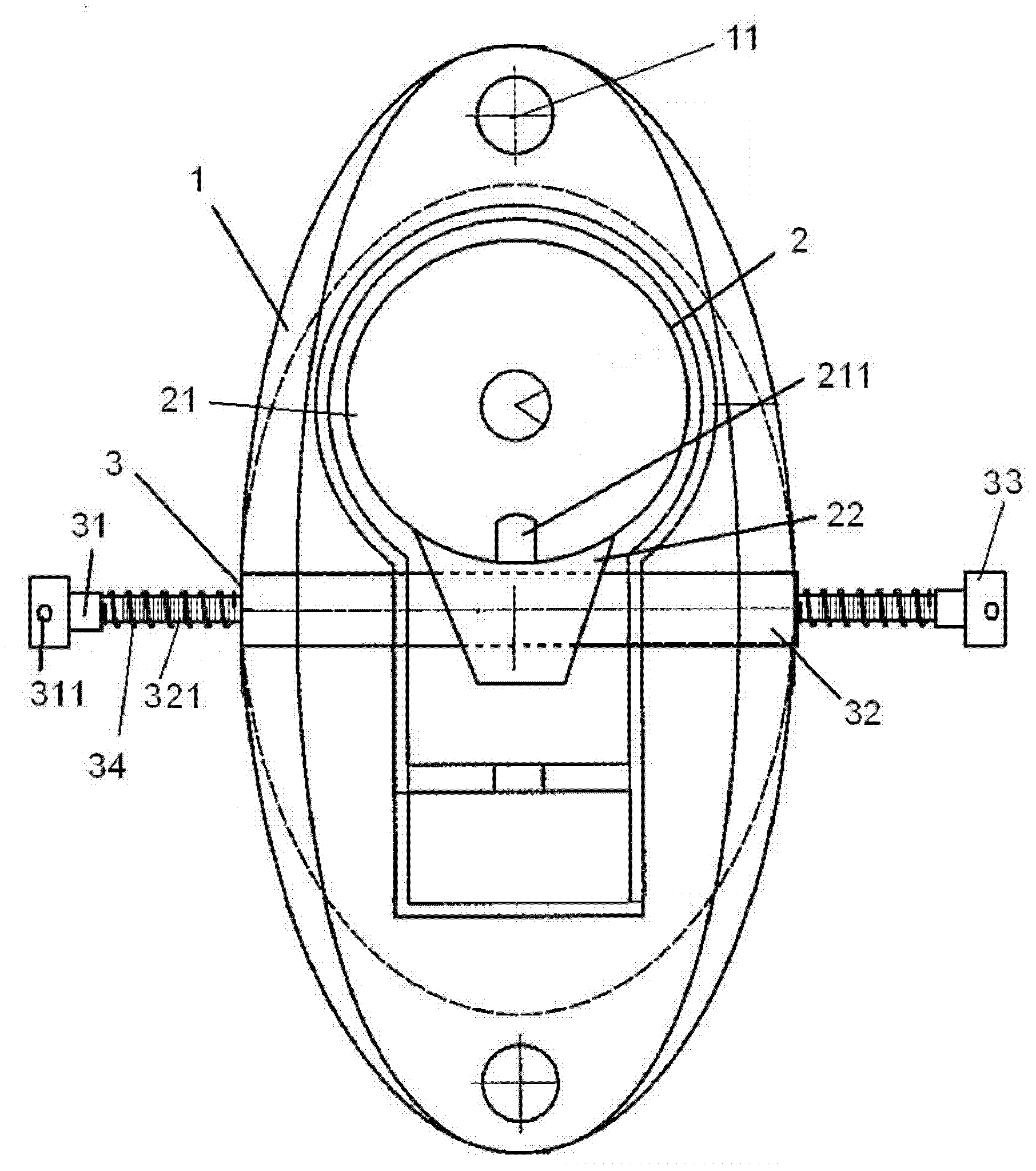 Displacement type tension monitoring module for cables and electronic fence using same