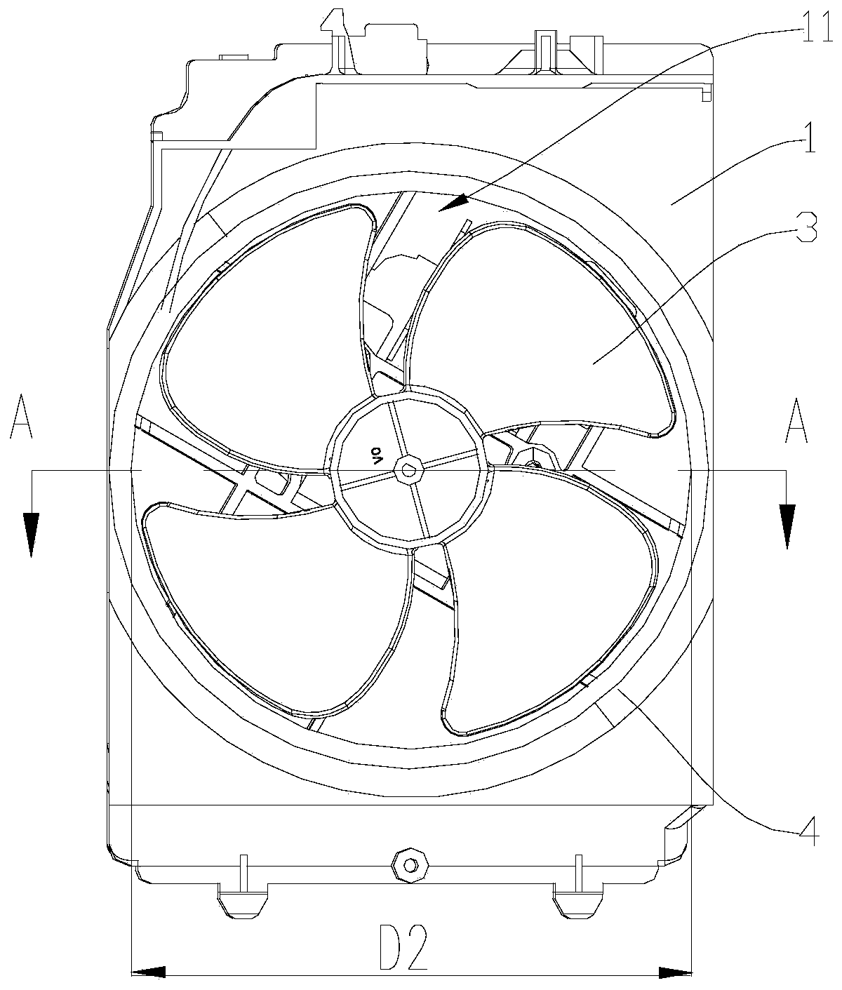 Fan assembly and household electrical appliance with it