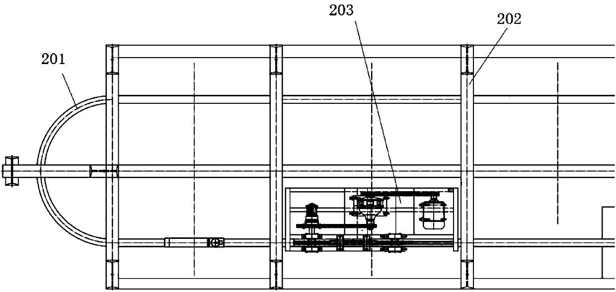 Air preheater enamel pipe inner surface enameling device and working method