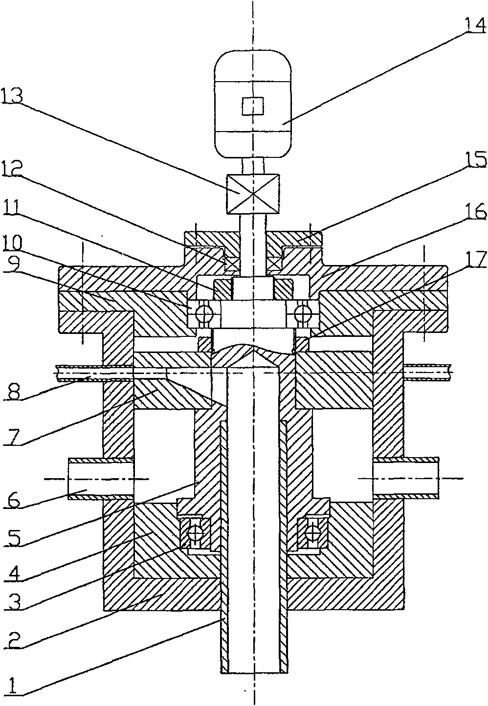 Damping opposite-thrust type gas wave refrigerating machine