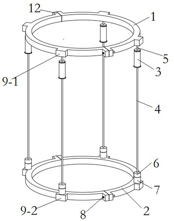 A kind of wind power tower hoisting auxiliary positioning device and hoisting positioning method