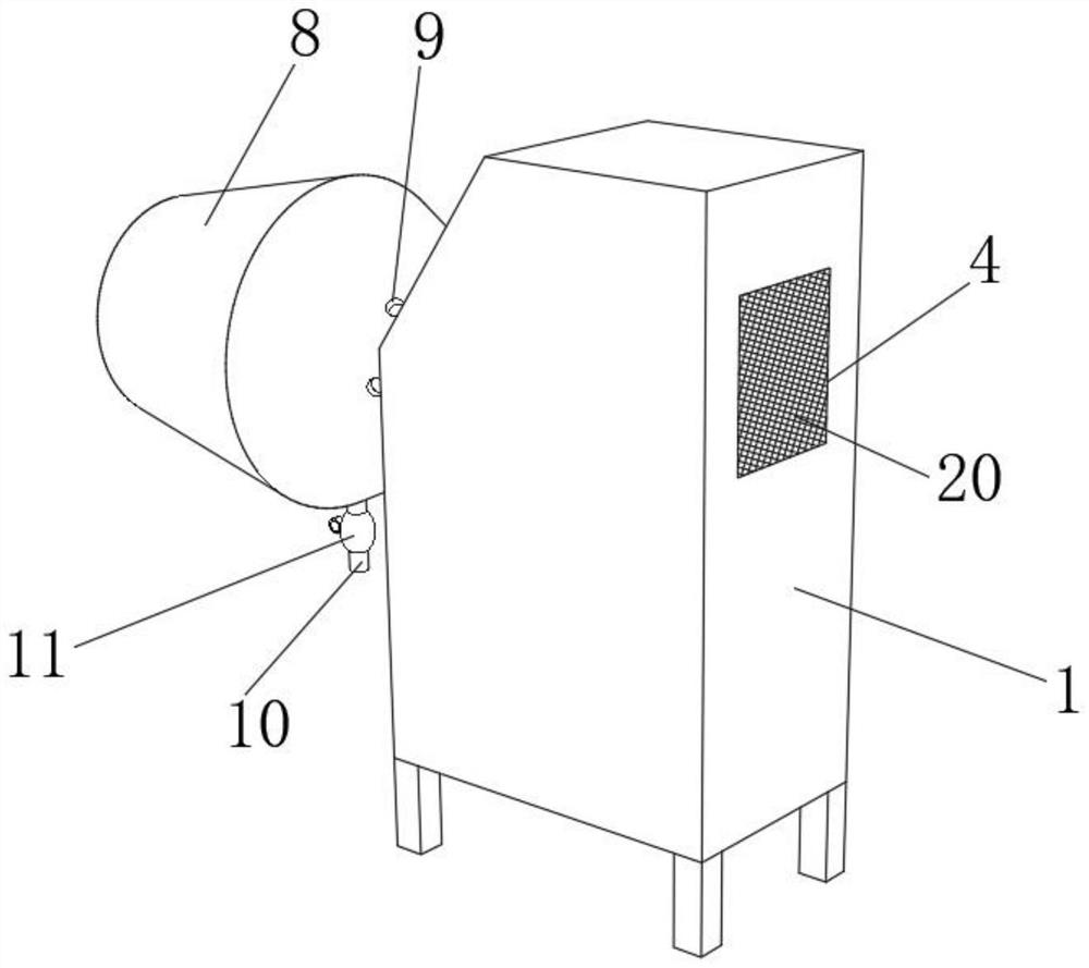 Operation method of bean sprout salt mixing and dehydrating device for preparing pickled vegetables