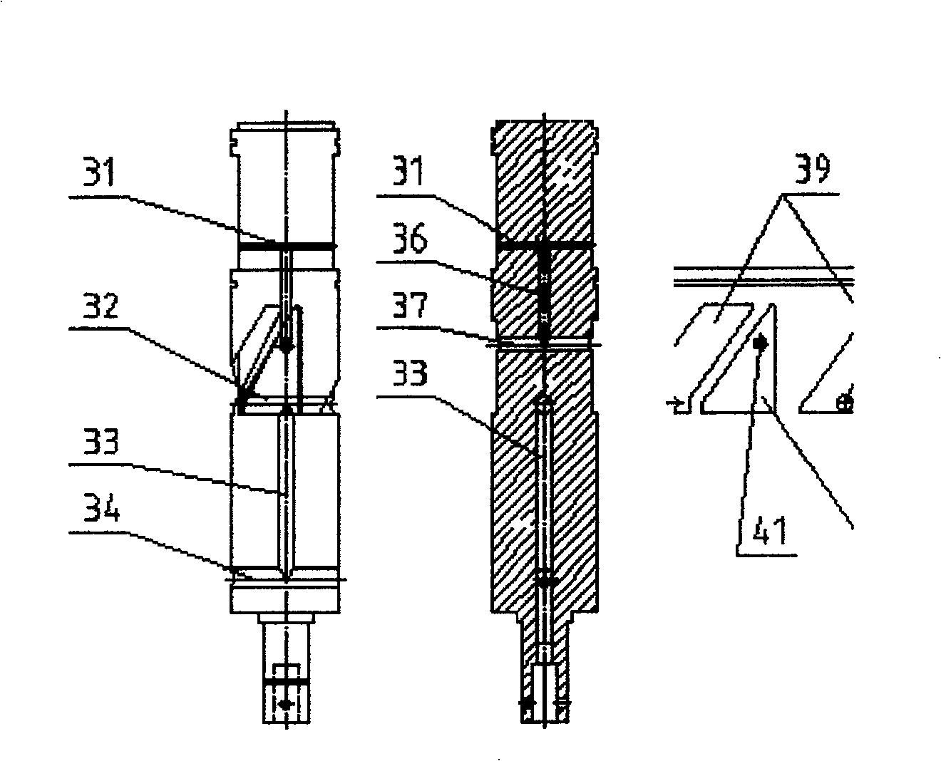 Device for lifting piston compressor air inlet valve based on time control