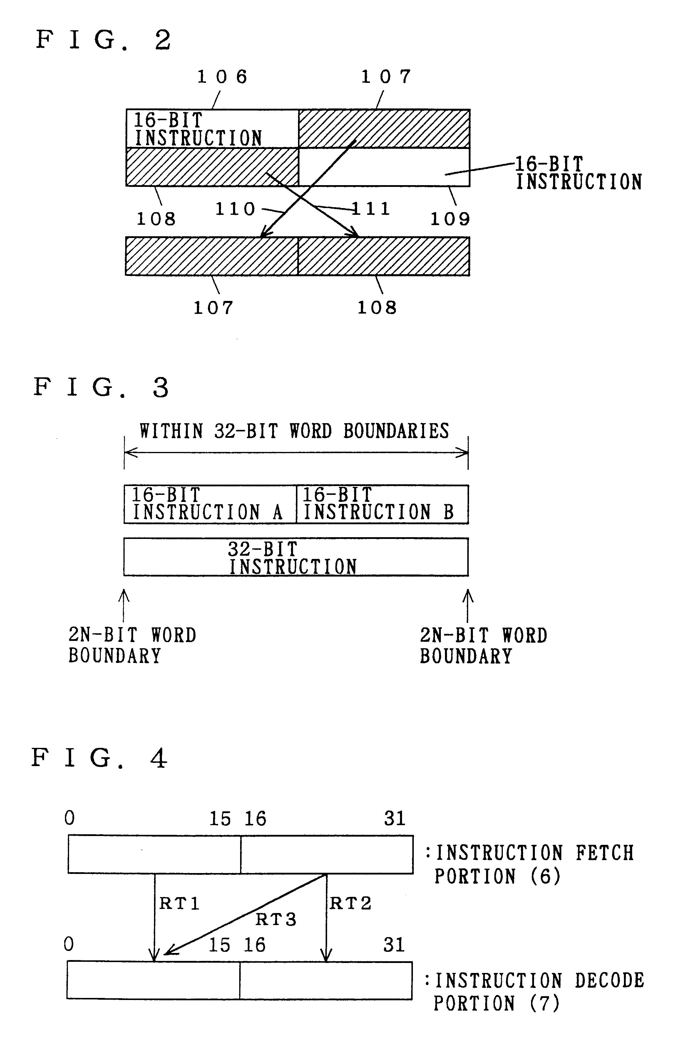 Processor for executing instruction codes of two different lengths and device for inputting the instruction codes