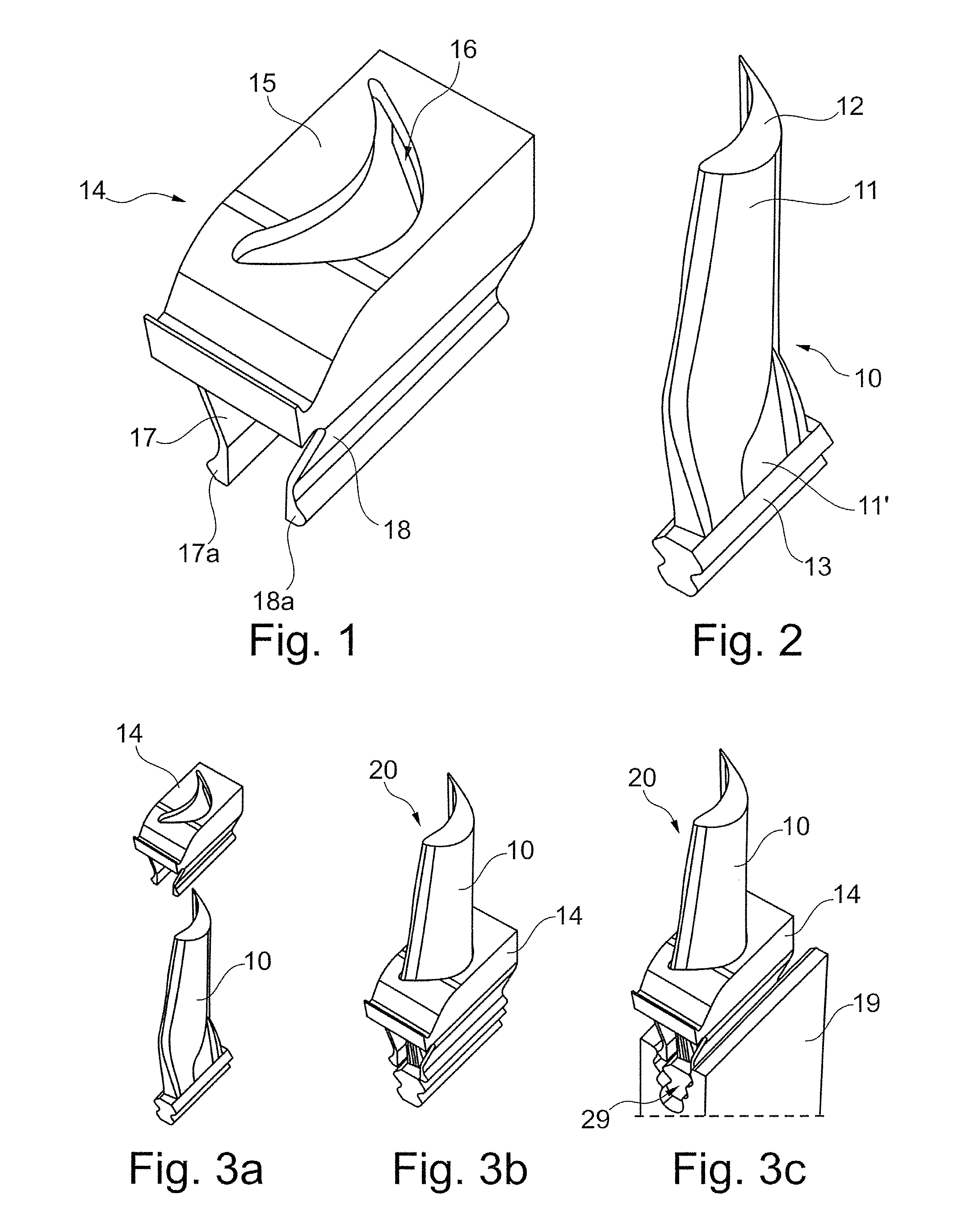 Rotor blade arrangement and gas turbine