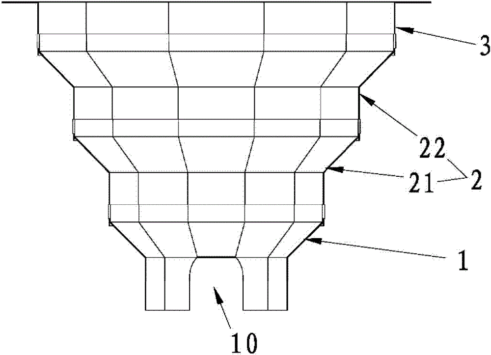 Combined reflector and lamps