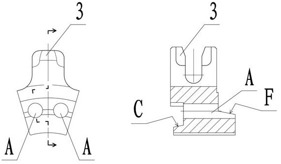 Combined transmission mechanism with replaceable single tooth