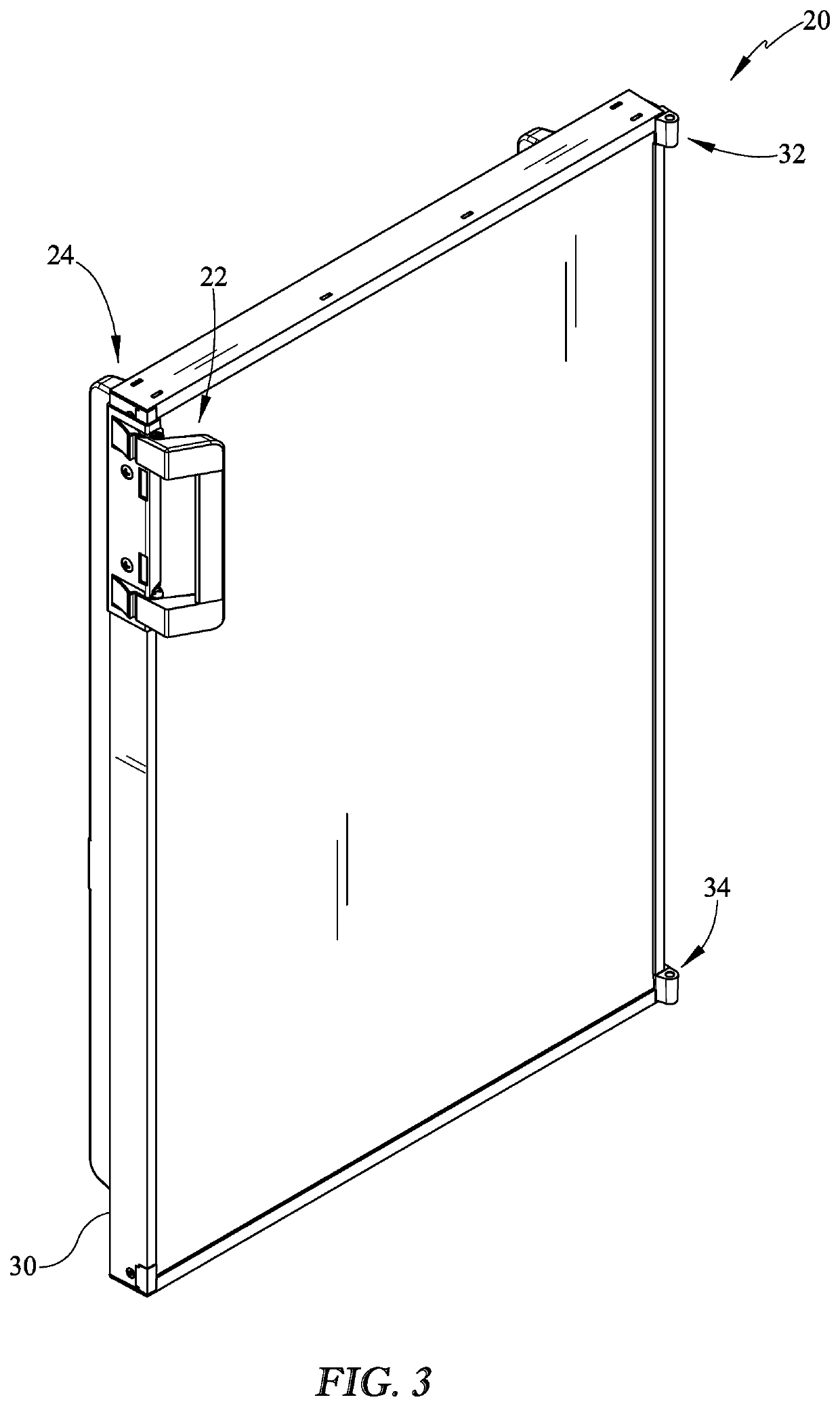 Molded frame for a reversible appliance door