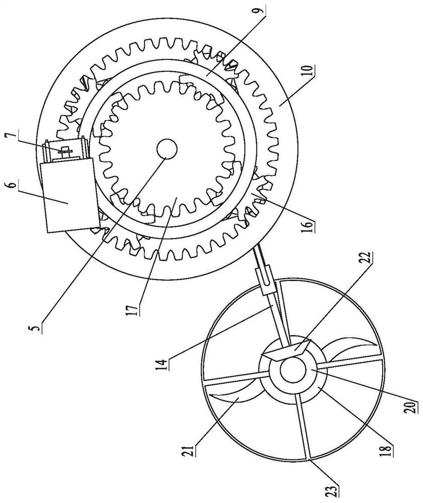 Crop inter-plant automatic weeding mechanism