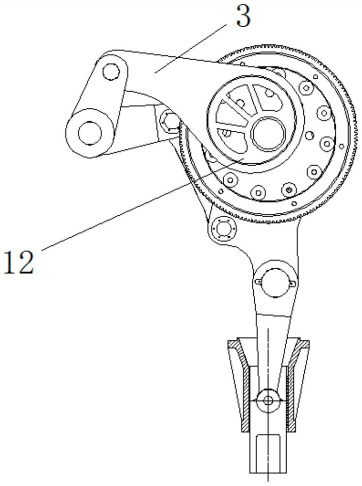Eight-connecting-rod press transmission mechanism