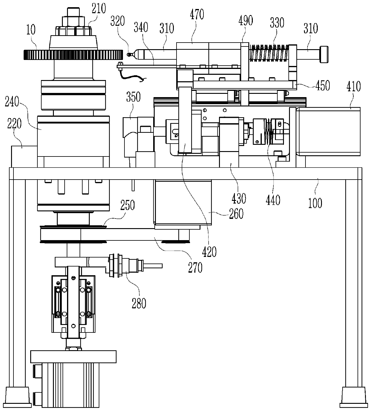 Gear inspection apparatus and gear inspection method using the same