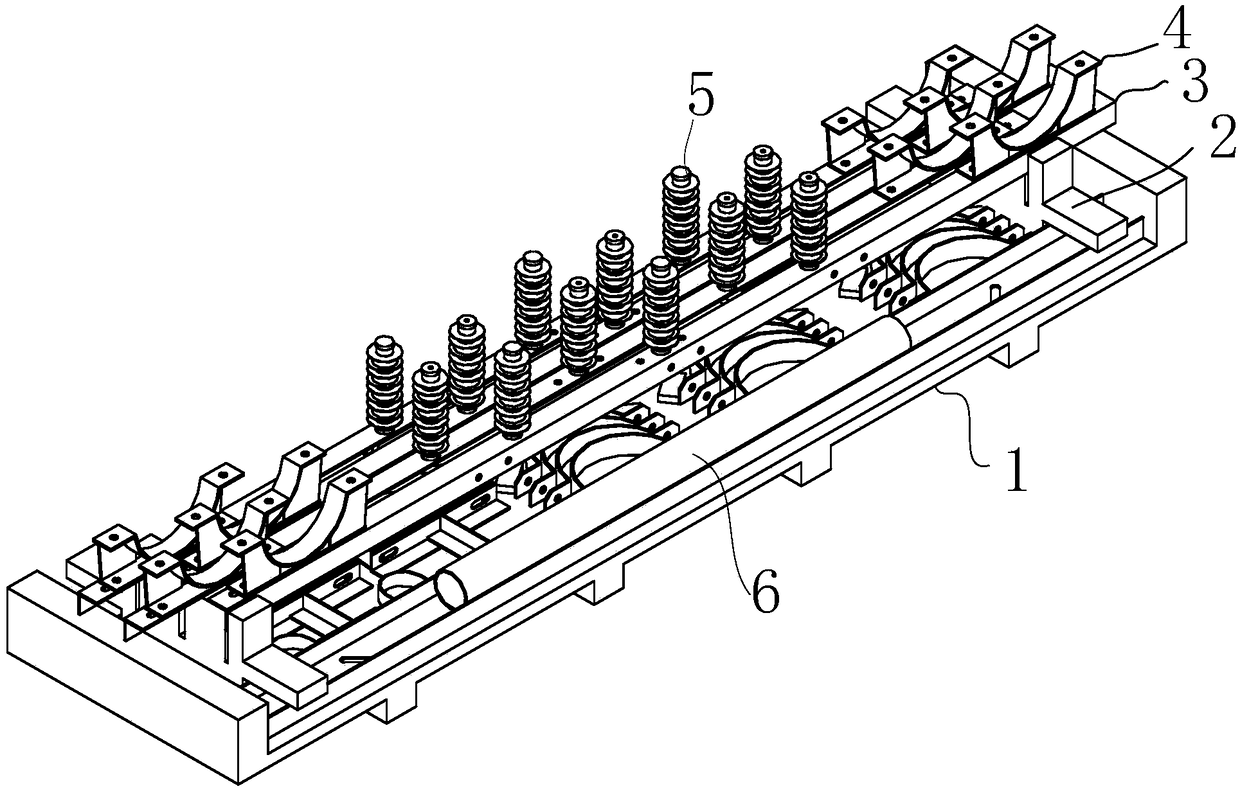 Containing device of power distribution integrated court complete equipment and manufacturing method of containing device