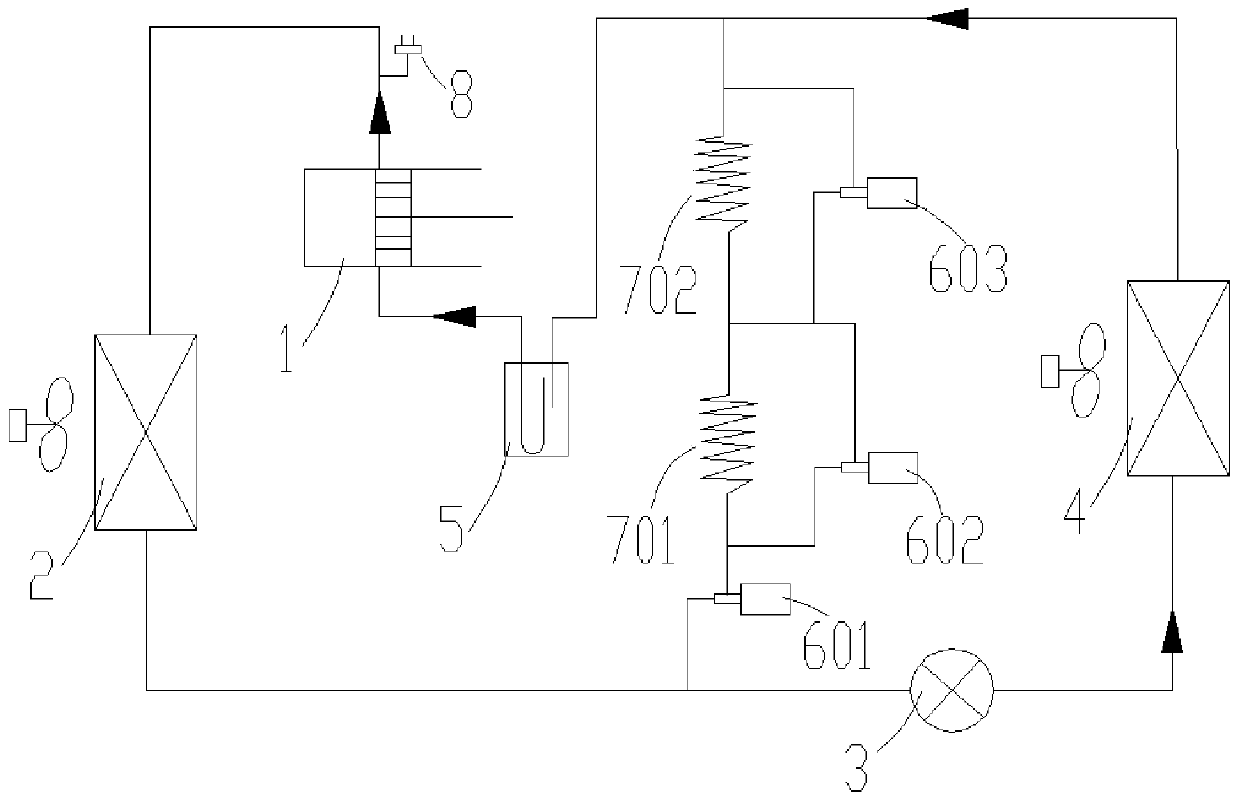 Refrigeration system and refrigerated transport vehicle with same