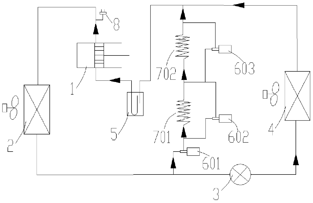 Refrigeration system and refrigerated transport vehicle with same