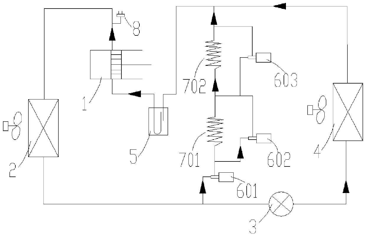 Refrigeration system and refrigerated transport vehicle with same