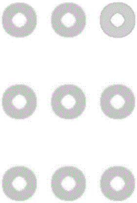 Calibration method of grating three-dimensional measurement based on colorful circular ring calibration board