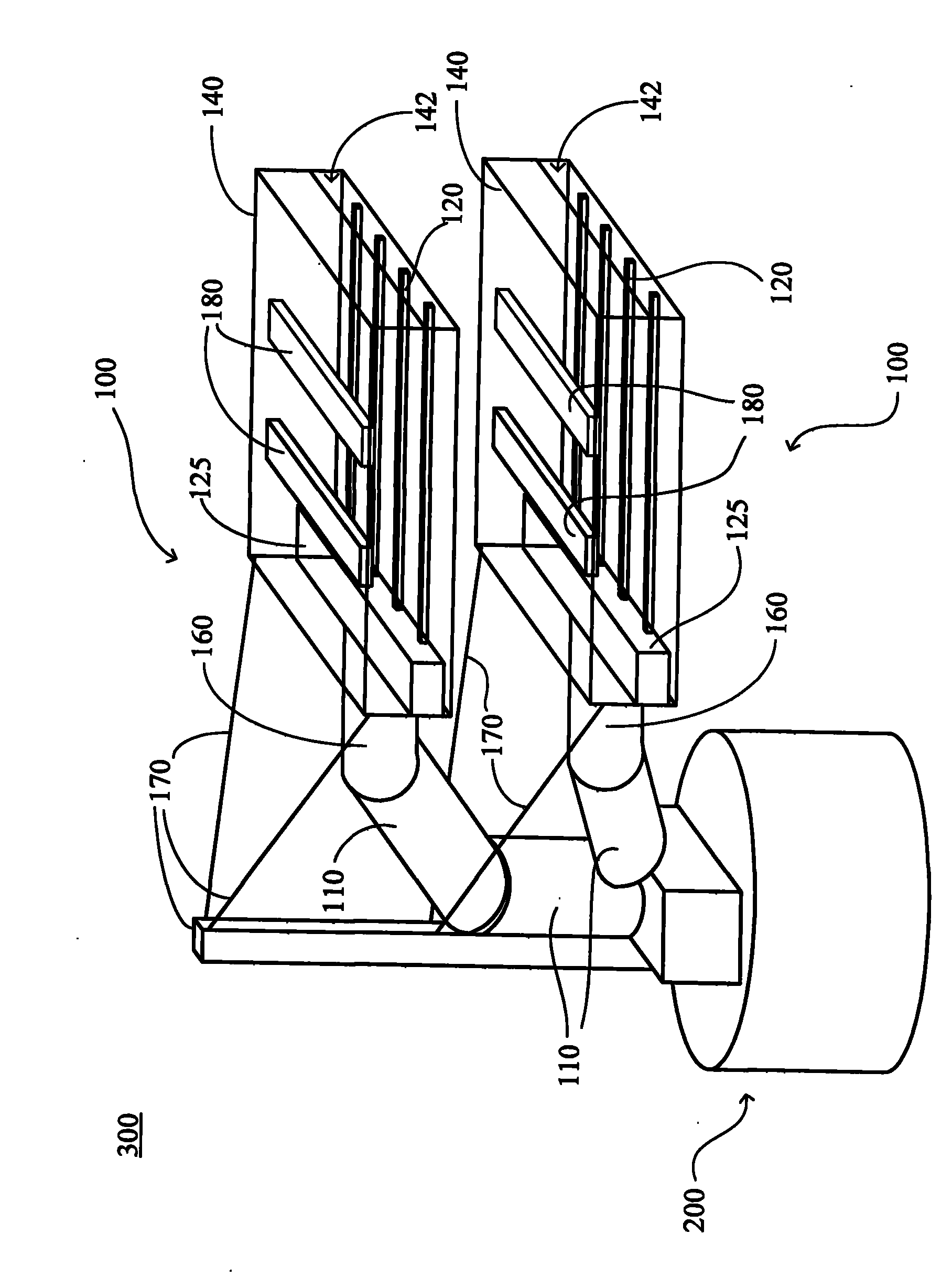 Mechanical arm and transport device provided with same