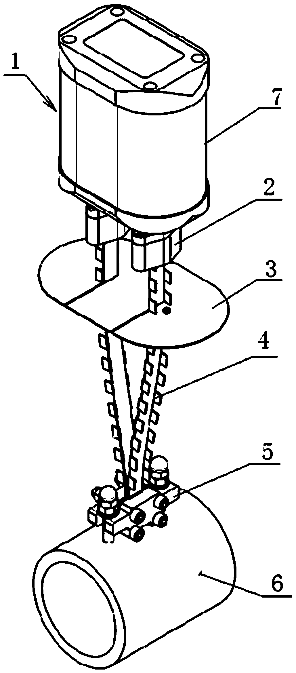 A Probe for On-Line Monitoring of High Temperature Pipeline Wall Thickness