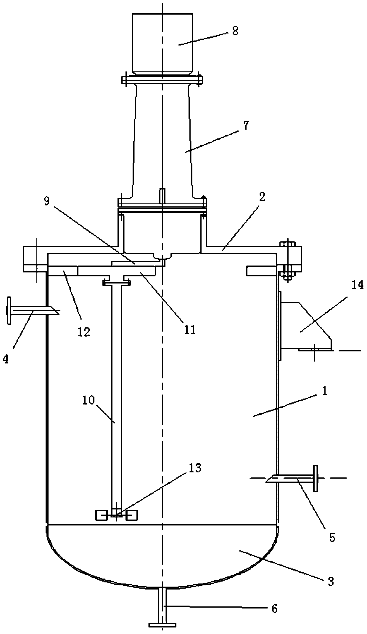 Composite rotary stirring device and working method thereof