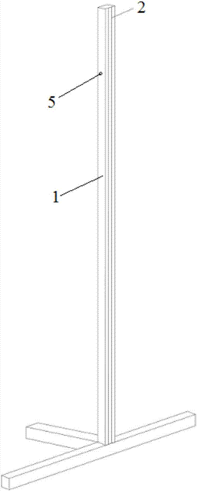 Vertical face perpendicular positioning device and three-point one-face human balance measuring method for garments