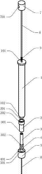 Extraction material and preparation method thereof, and device and extraction method used for solid-phase micro-extraction