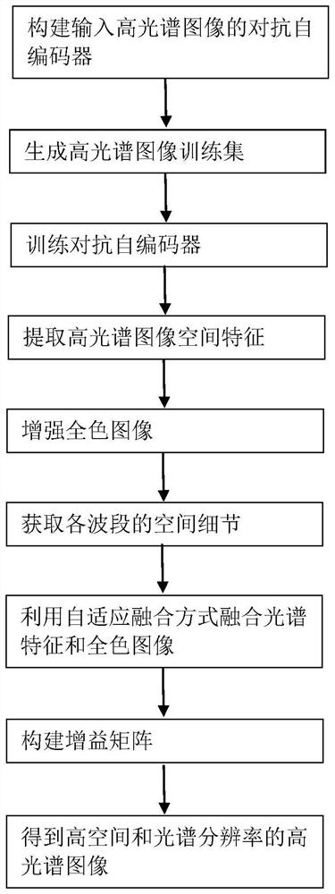 Hyperspectral and Panchromatic Image Fusion Method Based on Spatial Features Extracted by Aae