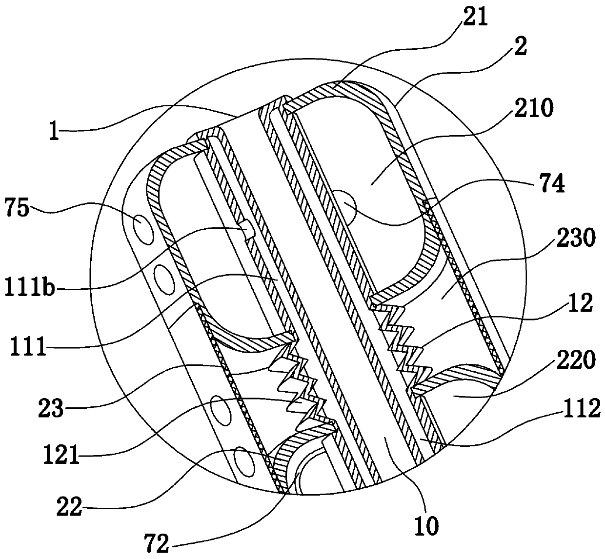 Nasal cavity bleeding stopping device