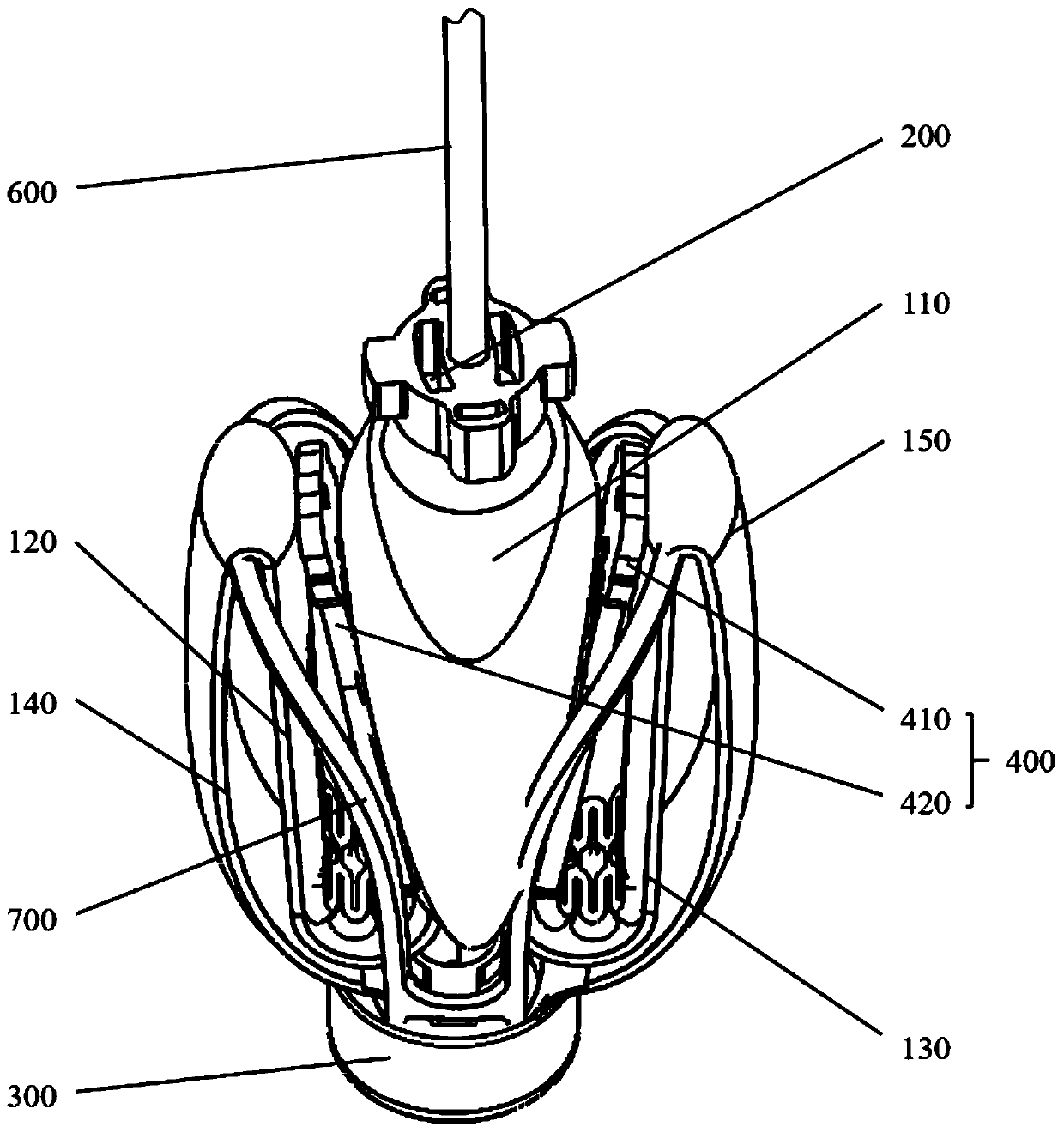 Tissue clamping device with locking mechanism