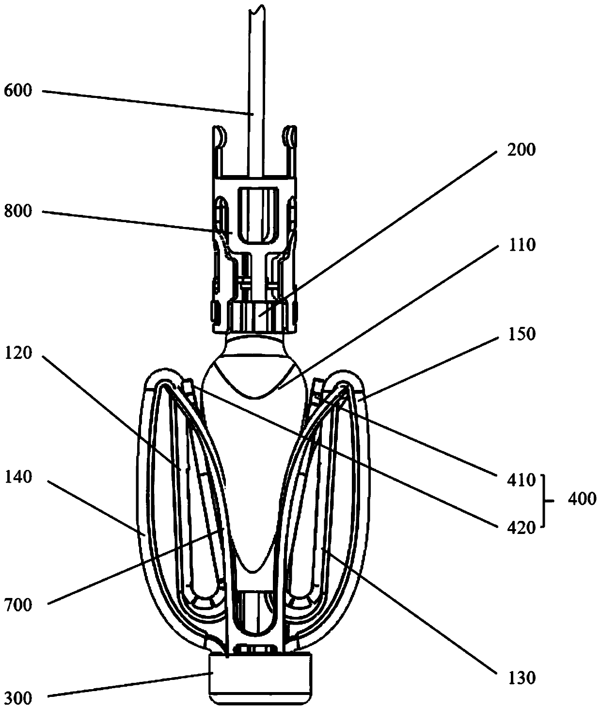 Tissue clamping device with locking mechanism