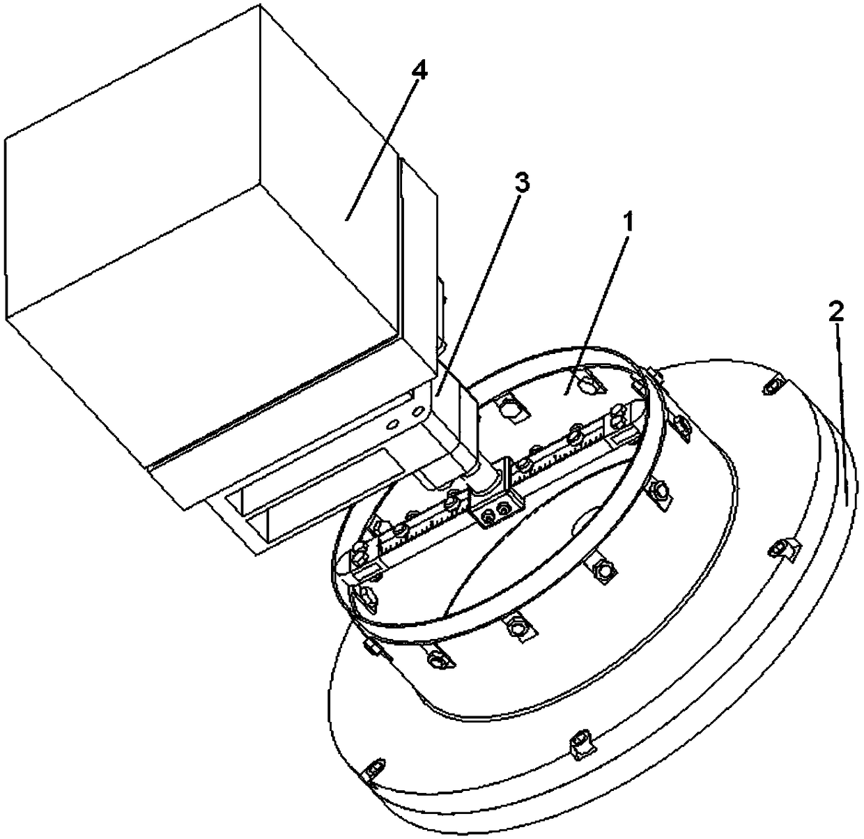 Fatigue wear testing clamp capable of accurately regulating and controlling radial deformation amount of flexible wheel and testing method