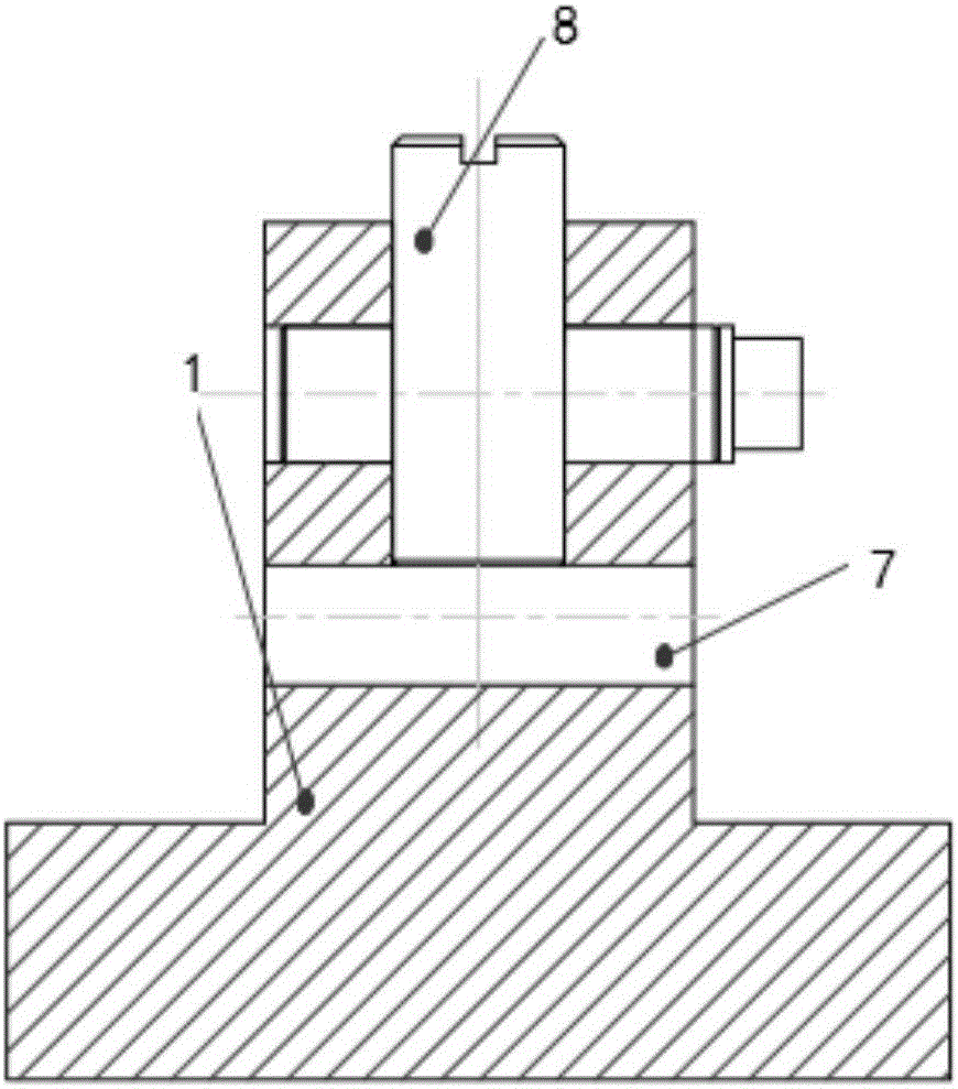 Shaft end groove milling fixture